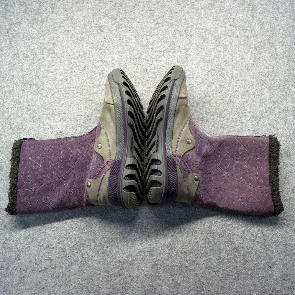 Merrell Snow Boots Women's 7 Purple Plum SilverSun Waterprooof Suede